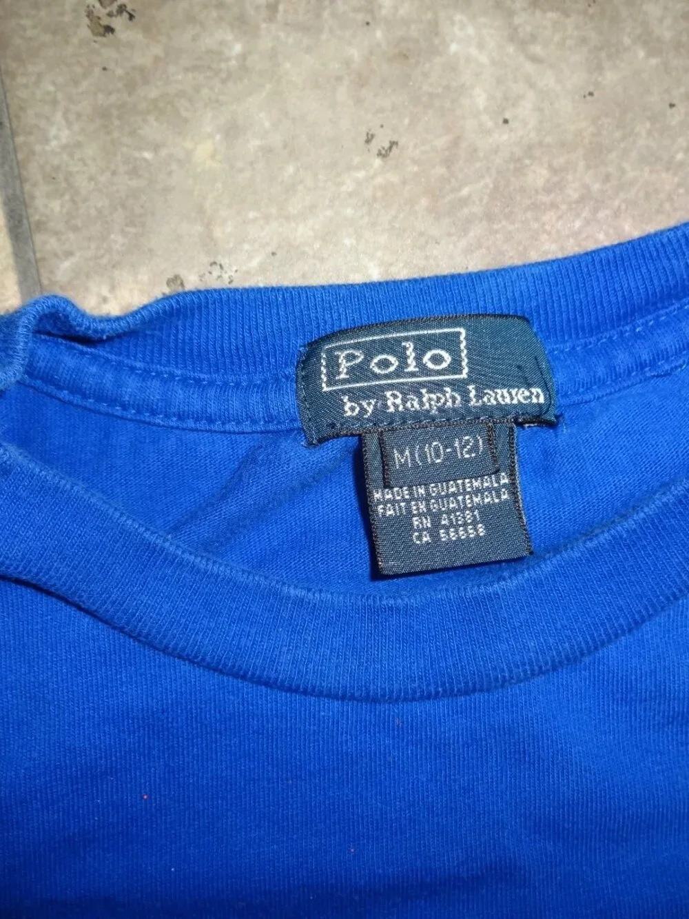 Lot 2 T-shirt Boy Youth Blue M 10-12=POLO RALPH LAUREN Madison + Nike Swirl SB